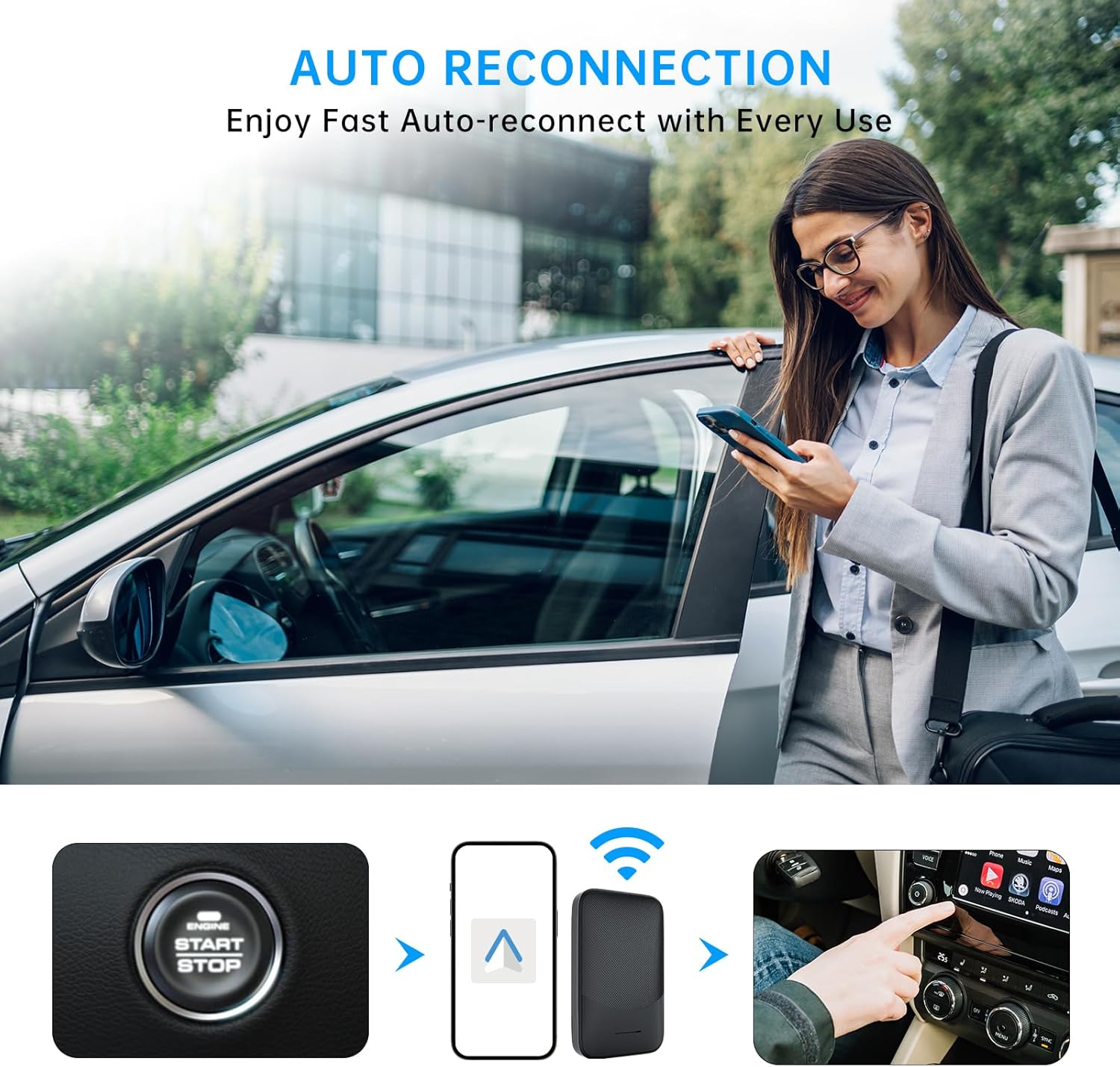 Kello K3 Wireless Android Auto Car Adapter